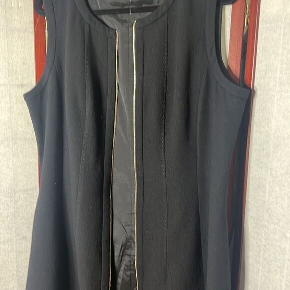 LAFAYETTE 148 NEWYORK WOOL EXPOSED ZIPPER SLEEVELESS DRESS SIZE 18 - Picture 9 of 9